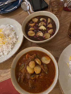 Fesendjan (oben) Gheime Giahi (unten)  at Zarathustra in Cologne