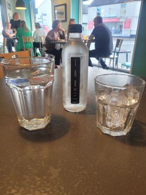 Still and Sparkling Water at +39 in Menai Bridge