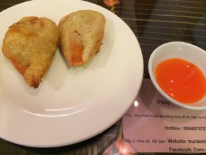 Vegan 'Shrimp' at Truc Lam Trai in Hanoi