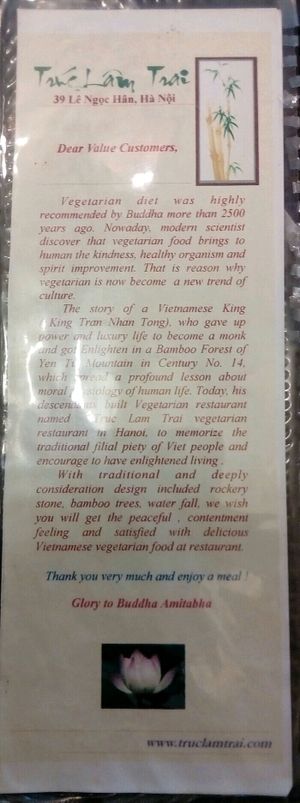 About the place at Truc Lam Trai in Hanoi