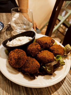 Zucchini Balls at Quizz Platanias in Crete