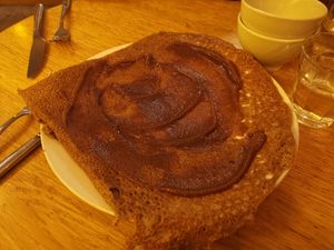 Crème de marron galette at La Creperie in Paris