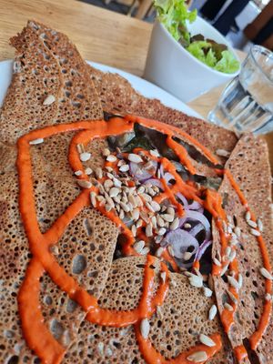 Vegan gallette at La Creperie in Paris