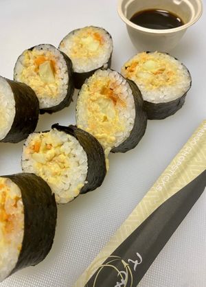 Spicy Chickpea Roll (mild) at Rock n Roots in Williston Park