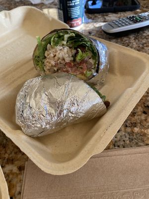 The burrito  at Rock n Roots in Williston Park