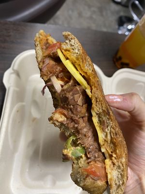 Jackfruit sandwich   at Rock n Roots in Williston Park