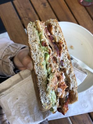 Eggplant panini customized   at Rock n Roots in Williston Park