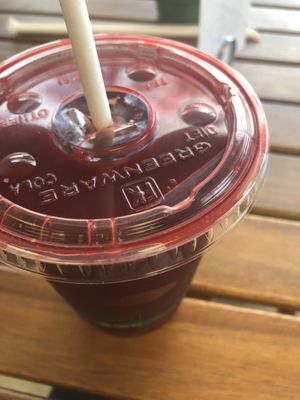 Red sky - beets, carrots , apples, oranges   at Rock n Roots in Williston Park