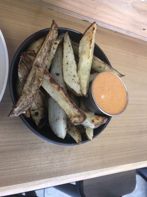 Potato fries   at Rock n Roots in Williston Park