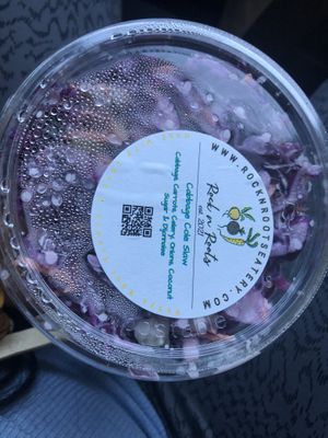 Cabbage slaw   at Rock n Roots in Williston Park