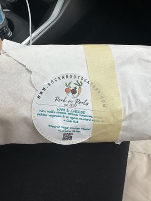 Sandwich to go #Veganuary at Rock n Roots in Williston Park