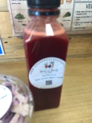 Red sky juice   at Rock n Roots in Williston Park