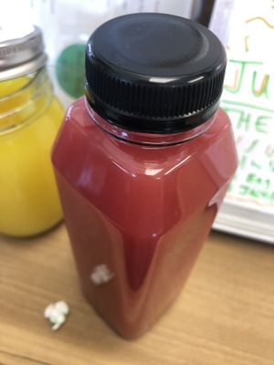 Watermelon mint lemonade juice   at Rock n Roots in Williston Park