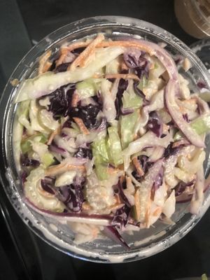 Vegan coleslaw   at Rock n Roots in Williston Park