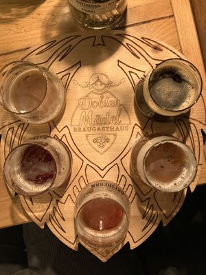 Beer tasting  at Dolden Mädel Braugasthaus in Stralsund