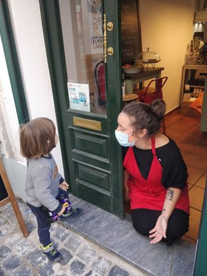 The owner Maria João at Dona Tengarrinha in Beja