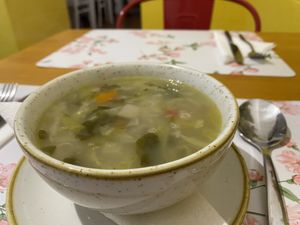 Soup starter  at Dona Tengarrinha in Beja