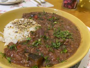 Red beans and rice  at Dona Tengarrinha in Beja