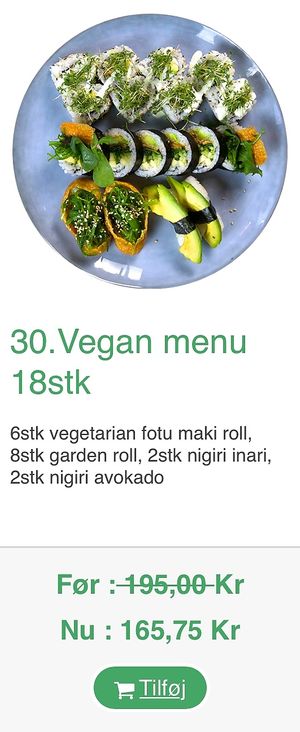 Vegan sushi  at May'C in Greve