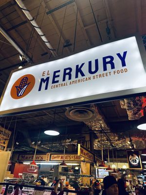 reading 👋   at El Merkury at the Market in Philadelphia