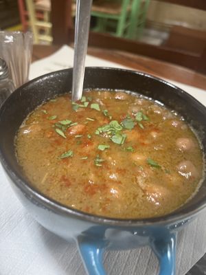 Kichererbsen Suppe   at Metaxou in Athens