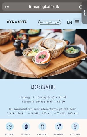 Breakfast  at Mad & Kaffe in Copenhagen
