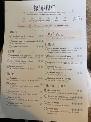 Menú at Mad & Kaffe in Copenhagen