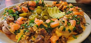 Loaded Vegan Nachos!!! at The Cove in San Antonio