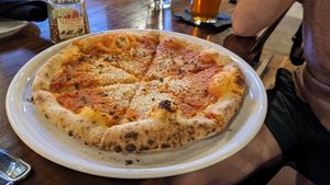 vegan marinara pie - fab crust at Racca's Pizzeria Napoletana in Casper