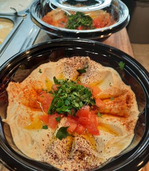 The Original hummus . at Mandaloun in Nafplion