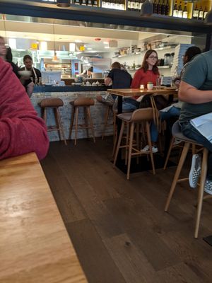 View from the table at Double Zero in Boston