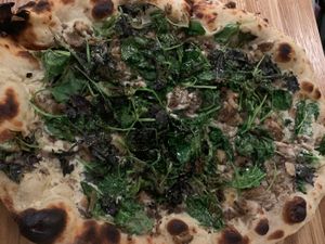 Truffle pizza at Double Zero in Boston