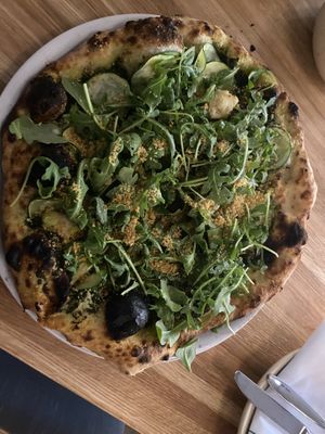Pesto pizza! Very delicious. Would recommend   at Double Zero in Boston