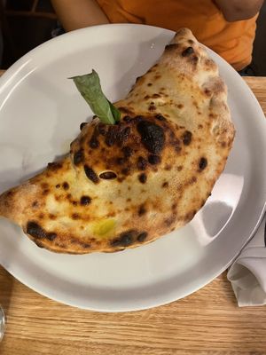 Meatballs Calzone at Double Zero in Boston