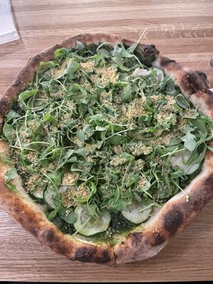 pesto pie 🤌🏾 at Double Zero in Boston