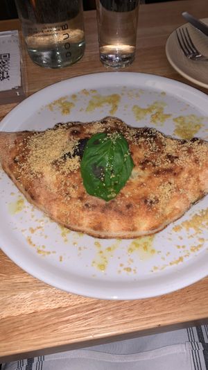 Eggplant calzone  at Double Zero in Boston