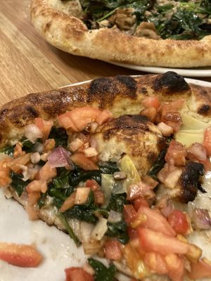 Artichoke pizza   at Double Zero in Boston