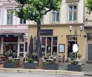 Outside seating area at Esskalation in Bonn