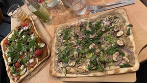 Italian Vibe and Mushroom Flammkuchen at Esskalation in Bonn