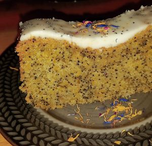 zitronen-mohn-kuchen #Veganuary at Esskalation in Bonn