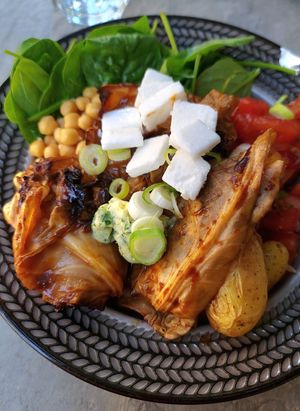BBQ cabbage - close-up #Veganuary at Esskalation in Bonn