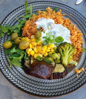 Bulgur salad #Veganuary at Esskalation in Bonn