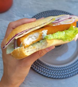 Vegan vish roll - close-up #Veganuary at Esskalation in Bonn