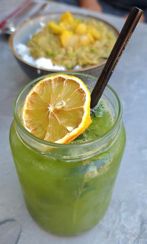 Green lemonade at Esskalation in Bonn