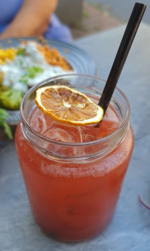 Red lemonade at Esskalation in Bonn