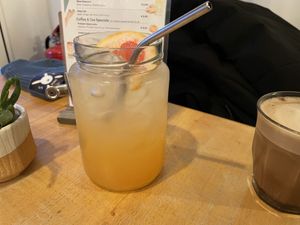 Pear grapefruit lemonade  at Esskalation in Bonn