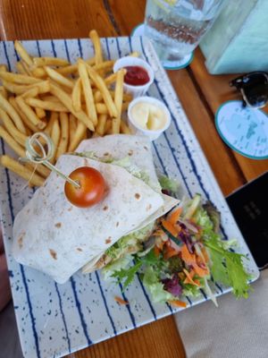 Caeser wrap at Cafe Mint in Mallorca