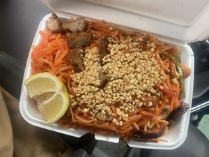 Pad Thai  at Greens Vegetarian Restaurant in Toronto