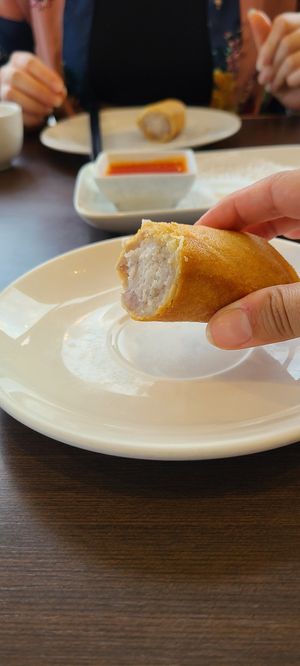 Taro Roll at Greens Vegetarian Restaurant in Toronto