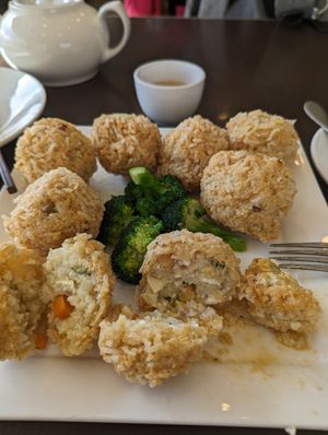 Don't order this - number 40 the menu at Greens Vegetarian Restaurant in Toronto